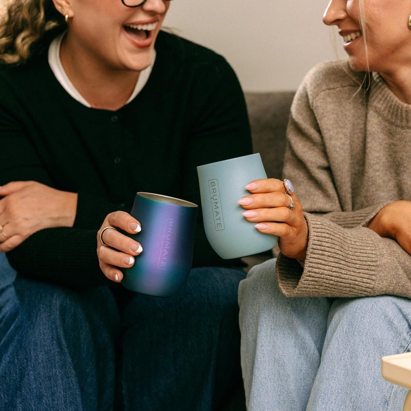 BrÃ¼Mate Uncork'd 14oz 100% Leakproof Insulated Wine Tumbler | Locking Lid | Insulated Stainless Steel Wine Glass | Perfect For Travel & Outdoors | BPA-Free (Guava) - Image 4